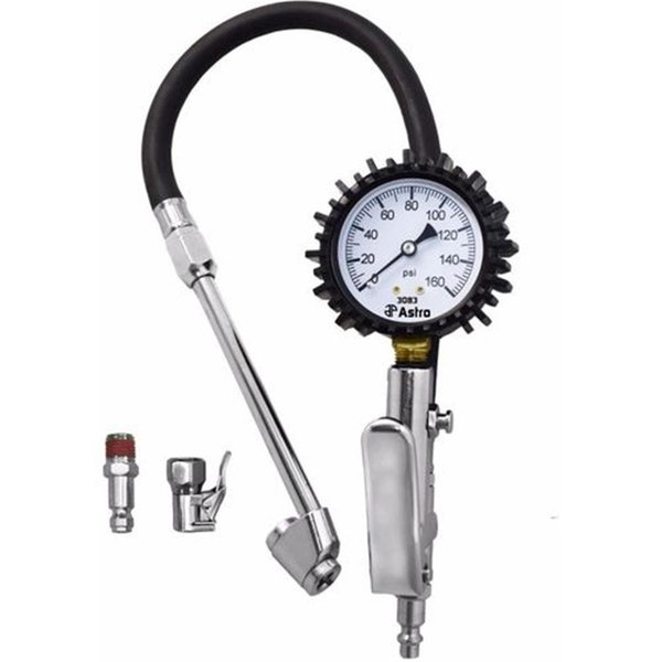 Astro Pneumatic 25 in Dial Tire Inflator with Locking  Dual Chucks AO3083